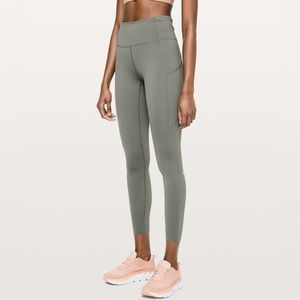 Lululemon fast & free tight grey sage size